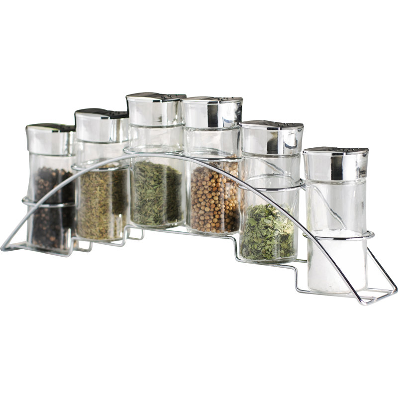 Wayfair Basics™ Wayfair Basics 6 Jar Spice Jar & Rack Set & Reviews
